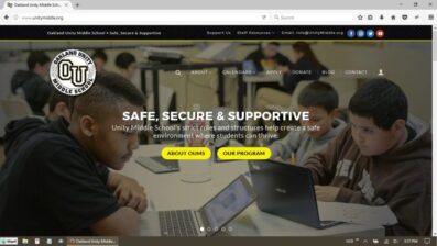 Oakland Unity Middle School Website Redesign