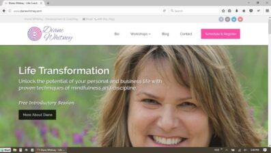 Diane Whitney Website Redesign