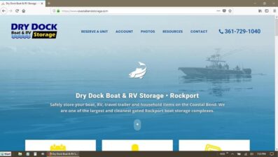 Dry Dock Website Redesign Screenshot