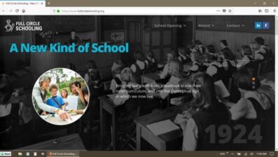 Full Circle Schooling Website Screenshot