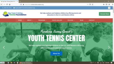 BTT Tennis Foundation Website Redesign