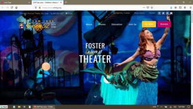 CMTSJ Children's Musical Theater San Jose Website Redesign